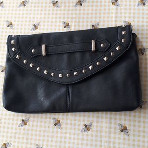 ‼️ Black Vegan Leather Studded Purse